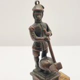 Antique Bronze Bell Boy Door Knocker.