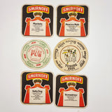 Vintage Beer Mats Smirnoff Cocktails Bells Pub and Tuborg Beer