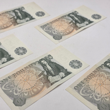 Bank of England Five Consecutive One Pound Banknotes
