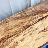 3.6 metres Long Waney Edged Oak Counter or Bar top. Stunning.