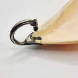 Antique Rare Continental Large Mussel Feeder with Silver Handle