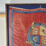 Antique Mid 19th Century Silk Royal Standard Flag Royal Coat of Arms