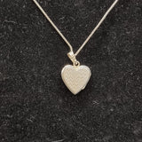 Vintage Silver Love Heart Locket on Silver Chain