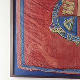 Antique Mid 19th Century Silk Royal Standard Flag Royal Coat of Arms