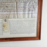 Antique 18th Century George I Velham Deed. British Museum Translation.