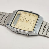 Timex Quartz Dual Analogue Wristwatch for Spares and Repairs