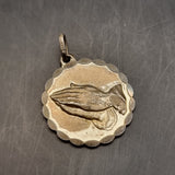 Seven Vintage Silver Pendants, Crosses, Scorpion, 21 and Prayer Hands