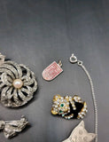 Collection Joblot Costume Jewellery Enamel Marcasite Brooches Pendant Animals