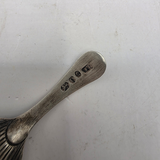 Antique Georgian Bright Cut Solid Silver Tea Caddy Spoon – Shell Bowl