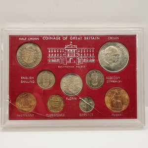 1966/1967 Coinage of Great Britain Buckingham Palace Cased Coins