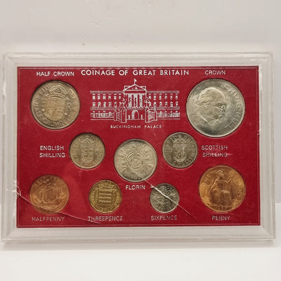 1966/1967 Coinage of Great Britain Buckingham Palace Cased Coins