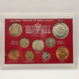1966/1967 Coinage of Great Britain Buckingham Palace Cased Coins