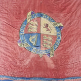Antique Mid 19th Century Silk Royal Standard Flag Royal Coat of Arms