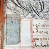 Antique 18th Century George I Velham Deed. British Museum Translation.