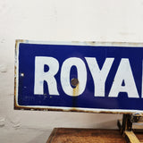 Original Early 20th Century Antique Enamel Road Sign. Royal Road.
