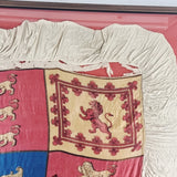 Rare 1837 Antique Royal Standard Silk Flag.