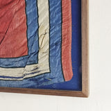 Rare Antique Mid 19th Century Silk Greece Royal Standard Flag