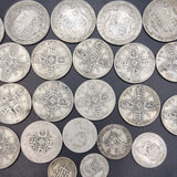 Collection of Pre 47 silver coins. Half Crowns, Shillings, Florin and Six Pence Coins