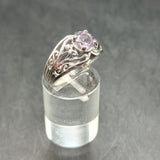 Vintage Aquamarine and Silver Ring Size N