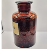 Vintage Antique Large green Camphora chemist's jar