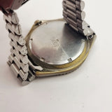 Zeon Water Resistant Quartz Black Bezel Black Face Gents Wristwatch