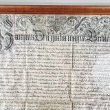 Antique 18th Century George I Velham Deed. British Museum Translation.