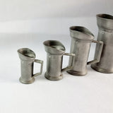 Set of 7 Etain 90 Pewter Measures From A Litre to A Centilitre.
