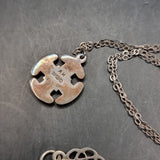 Three Silver Vintage Pendants. Two of Celtic Design, another Tooth Design