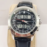 Large Gents dual Analogue and Digital Wristwatch Chronograph Calender Alarm Quartz