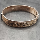 Vintage Demask Silver Bangle 1964 Birmingham by RPH Jewellery Co Ltd