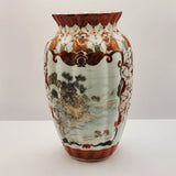 Pair of Antique Japanese Kutani Meiji Period Vases