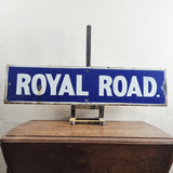 Original Early 20th Century Antique Enamel Road Sign. Royal Road.