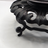Antique Vintage Chinese Carved Hardwood Mahogany Stand