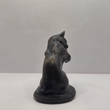 Vintage Bronze Cat Figurine