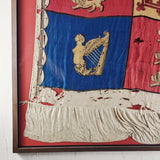 Rare 1837 Antique Royal Standard Silk Flag.