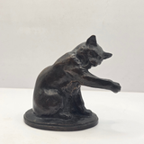 Vintage Bronze Cat Figurine