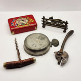 Antique Joblot Collection Tin Opener Corkscrew Letter Rack Wine Sampler Coronation Tin