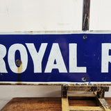 Original Early 20th Century Antique Enamel Road Sign. Royal Road.