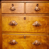 Antique Victorian Mahogany Chest of Drawers With Carved Fruit Handles - Attrells