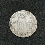 1687 James II Silver Threepence Coin - Attrells