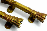 Pair of Early 20th Century Brass Candle Wall Sconces - Attrells