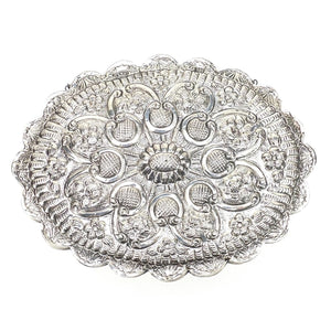 Ottoman Turkish Cemal 900 Silver Marriage Mirror