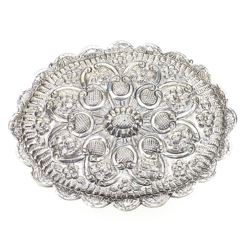 Ottoman Turkish Cemal 900 Silver Marriage Mirror