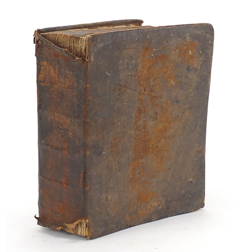 18th century leather bound bible
