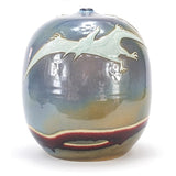 Chinese Jingdezhen Pterodactyl Samurai Vase