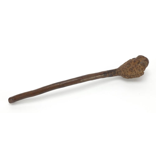Antique 19th Century Irish Shillelagh Root Wood Club