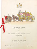 Mount Everest Expedition Signed by Edmund Hillary and other Members of the Team