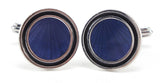 Pair of Dunhill Silver and Enamel Cufflinks