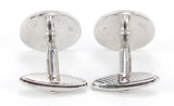 Pair of Dunhill Silver and Enamel Cufflinks