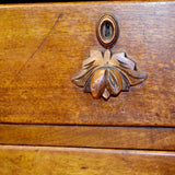 Antique Victorian Mahogany Chest of Drawers With Carved Fruit Handles - Attrells